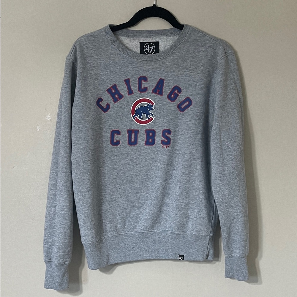 47 Gray Chicago Cubs Crewneck Sweater